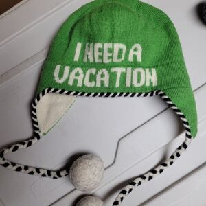 2 Kate Spade Green and Blue Knit Hats